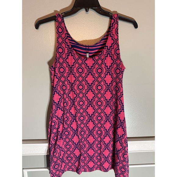 New Directions Reversible Dress Pink And Navy Size Large - Picture 4 of 5